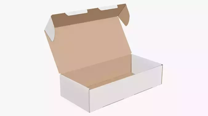 Opened shipping bottle box 