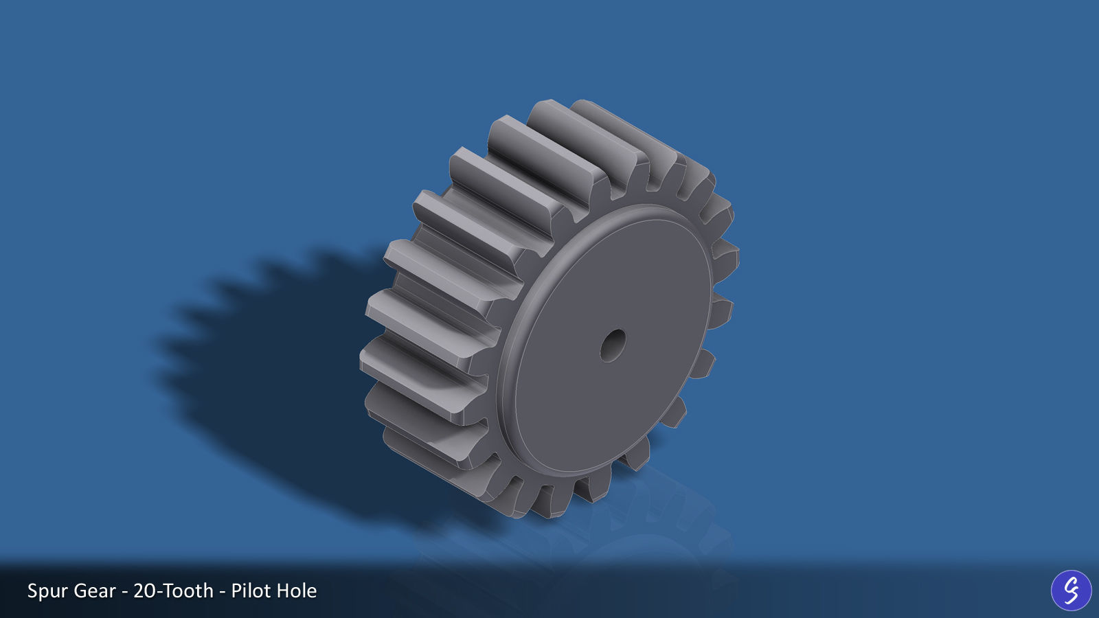 20-Tooth Spur Gear 03 3D print model_16