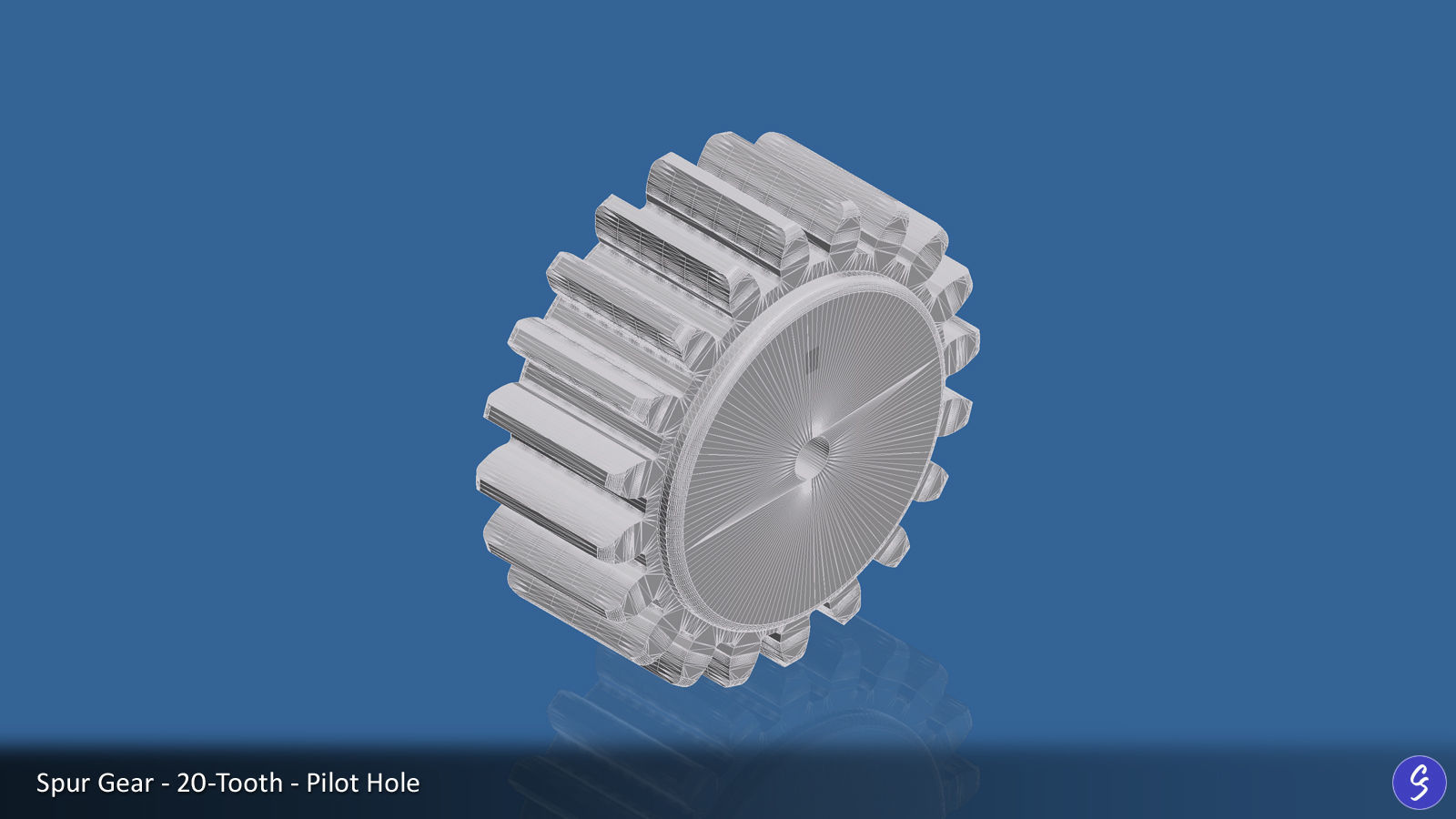 20-Tooth Spur Gear 03 3D print model_18