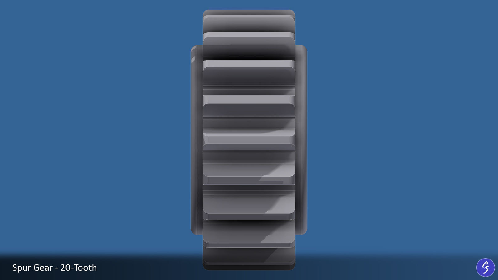 20-Tooth Spur Gear 03 3D print model_20