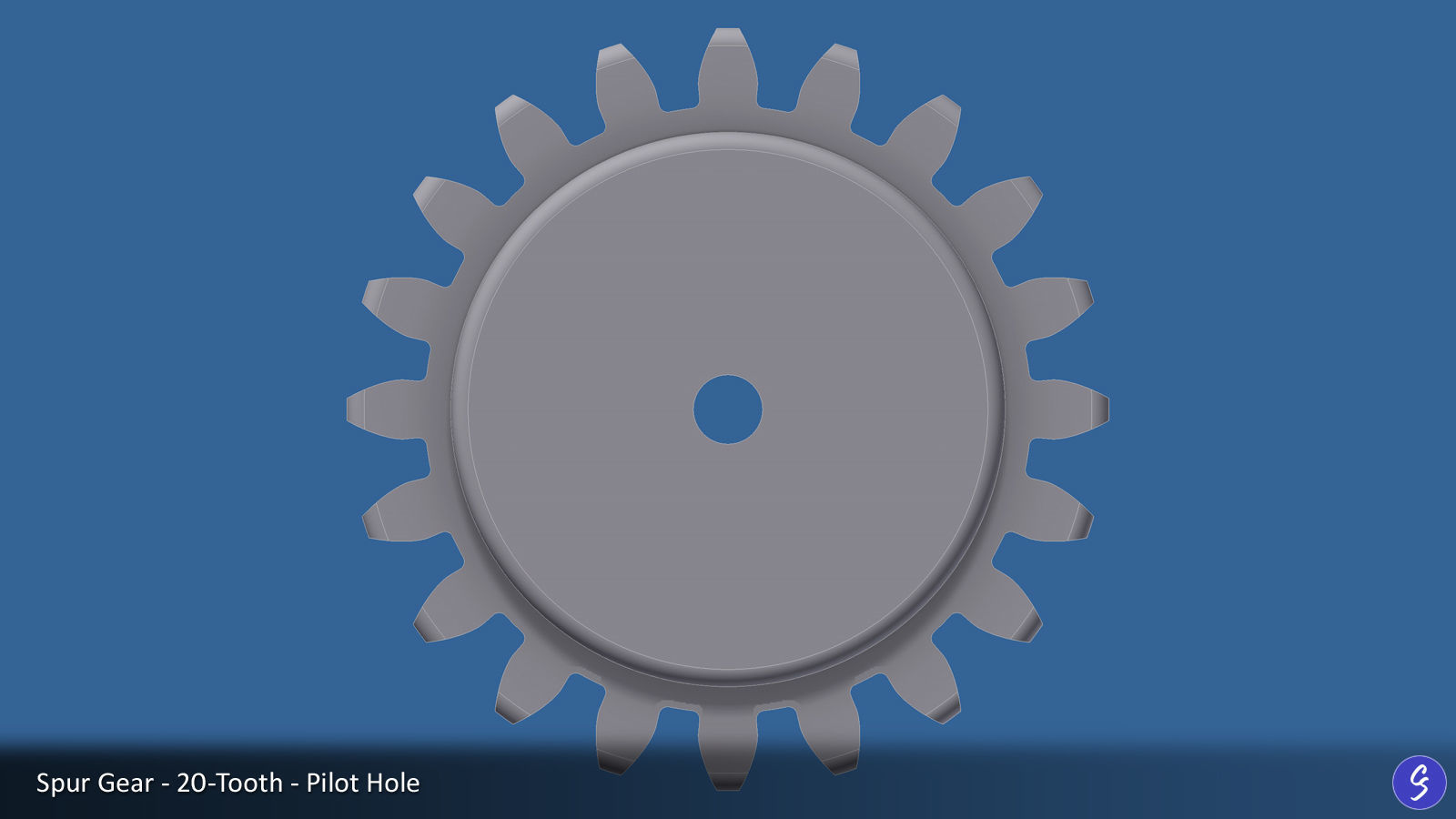 20-Tooth Spur Gear 03 3D print model_17