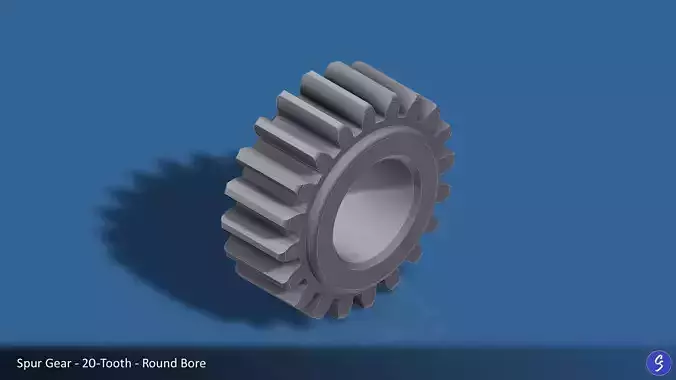20-Tooth Spur Gear 03 3D print model