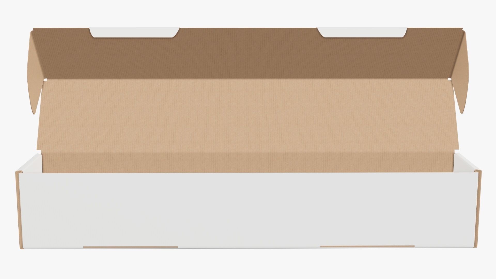 Opened shipping bottle box tall  3D model_2