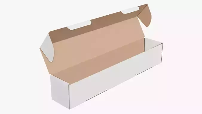 Opened shipping bottle box tall 