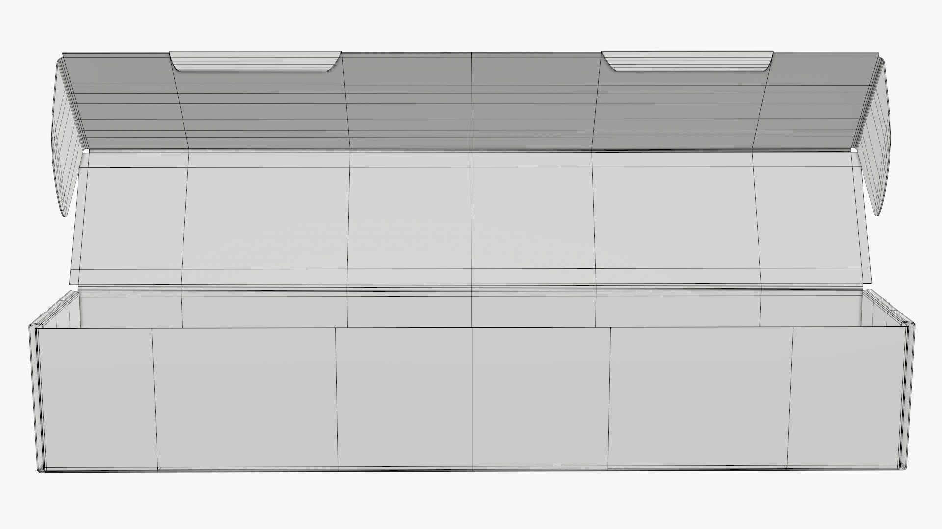 Opened shipping bottle box tall  3D model_7