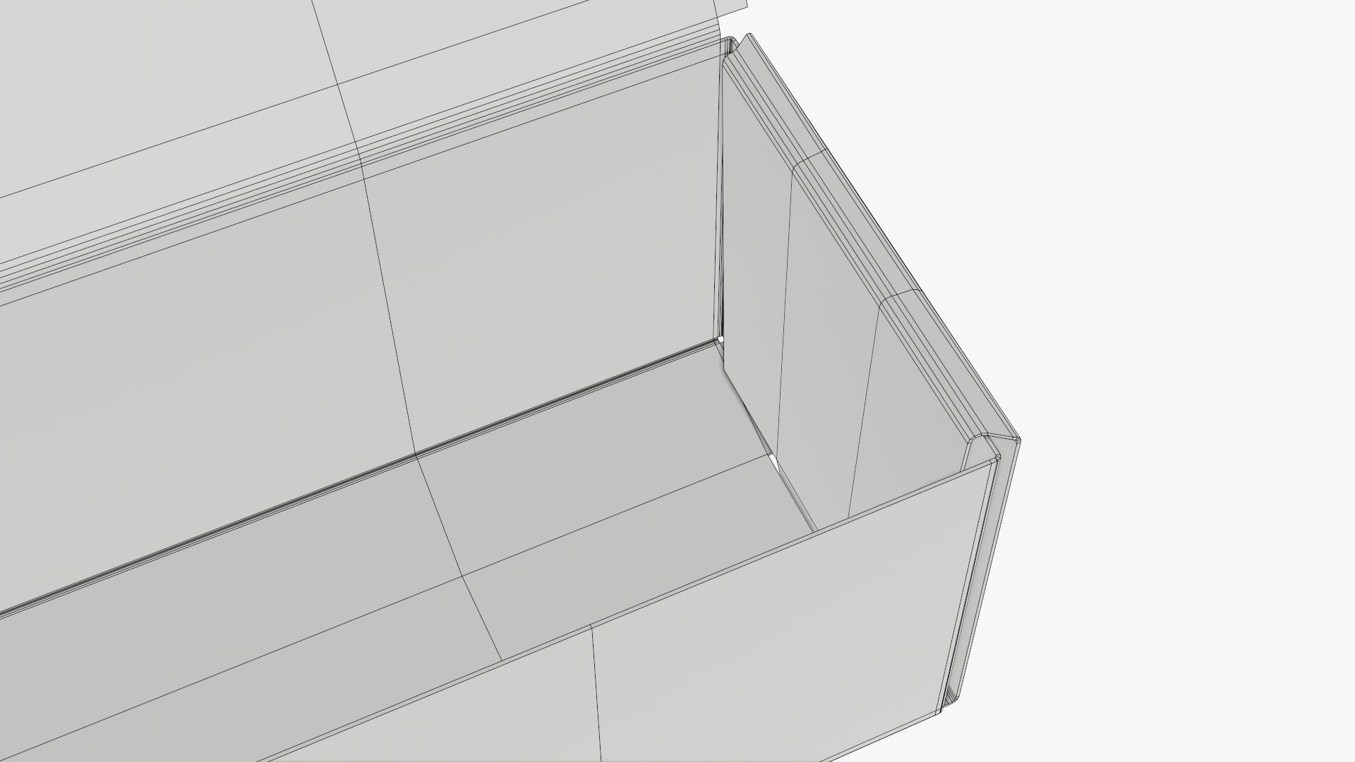 Opened shipping bottle box tall  3D model_11