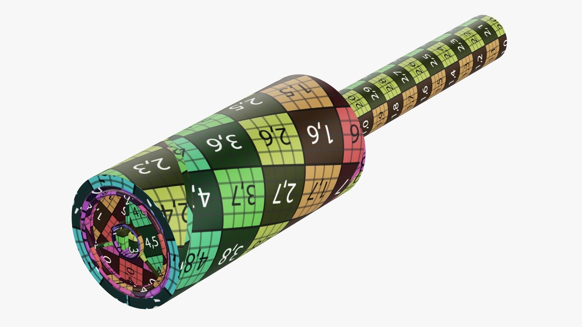 Sticky paper lint removal roller 2 3D model_11