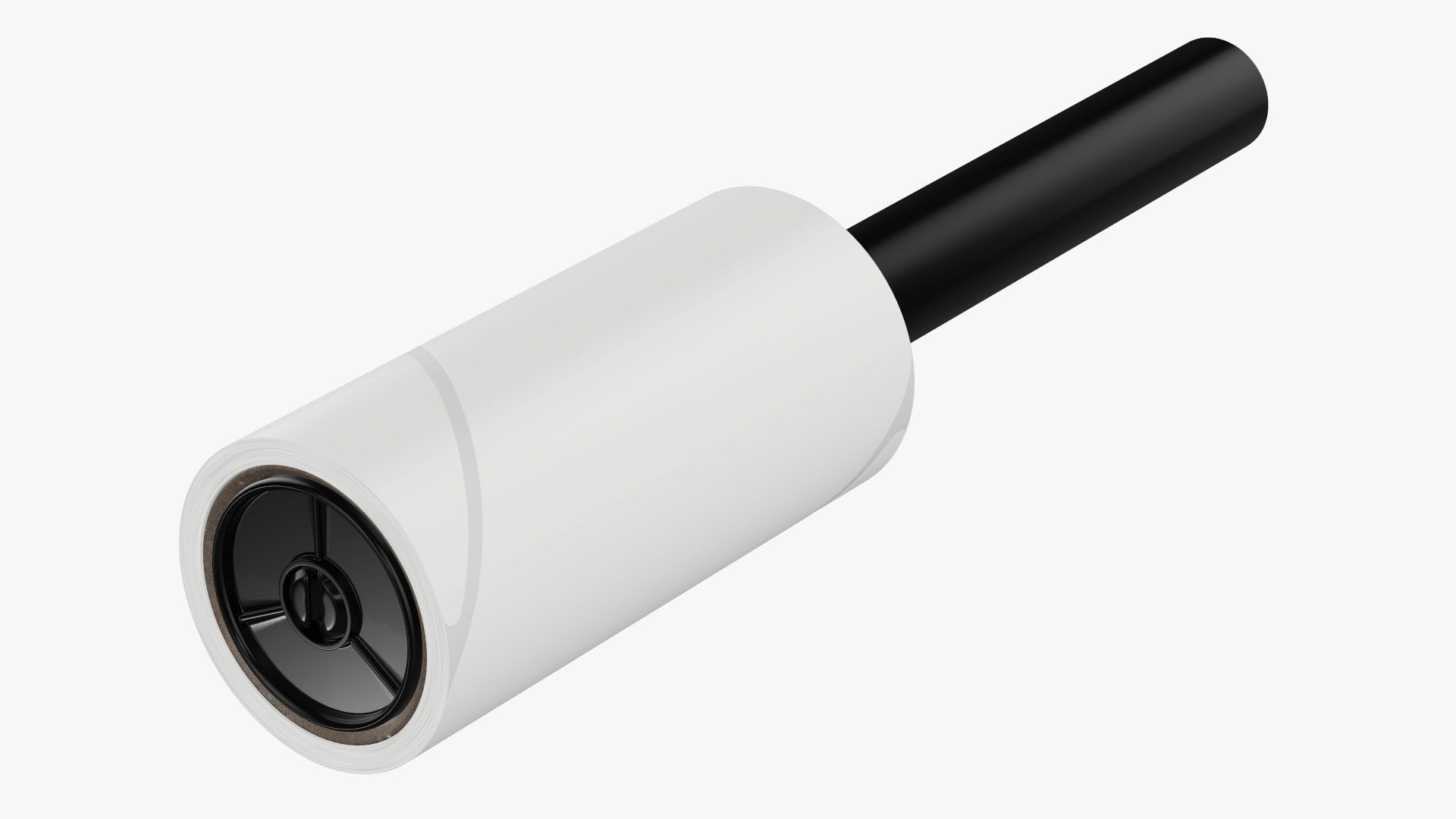 Sticky paper lint removal roller 2 3D model_1