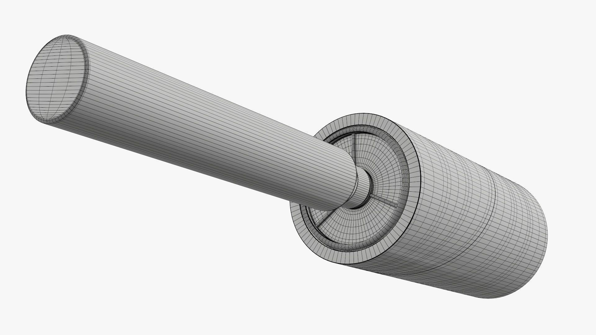 Sticky paper lint removal roller 2 3D model_8