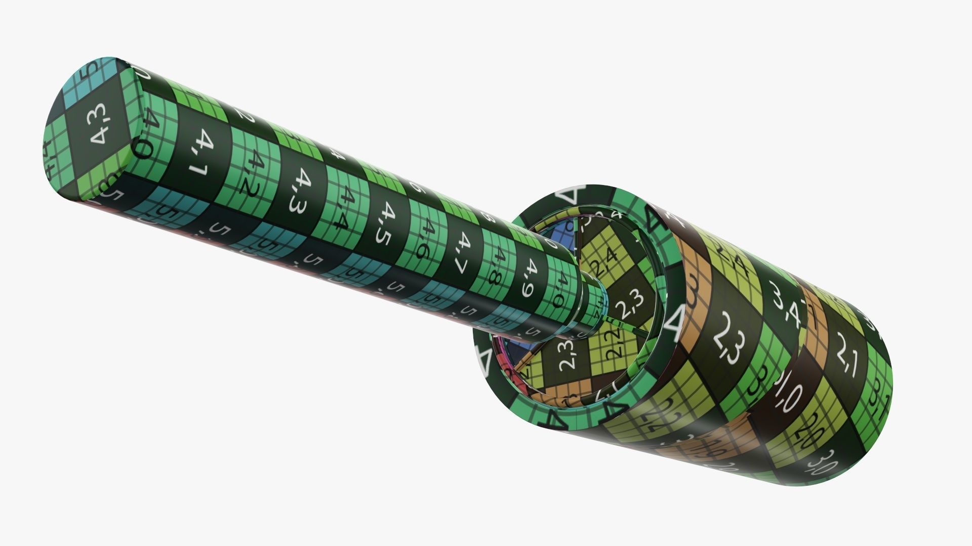 Sticky paper lint removal roller 2 3D model_13