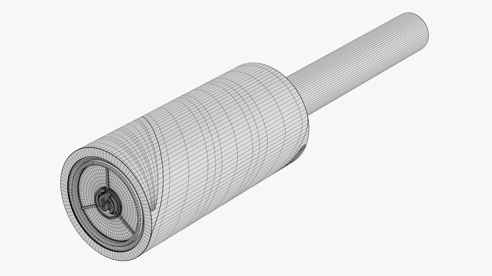 Sticky paper lint removal roller 2 3D model_6