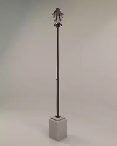 Colonial Street Lamp Free 3D model
