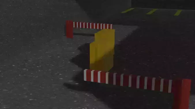 Underground garage with texture blender