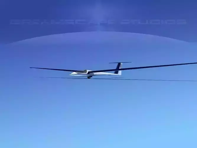  Schleicher ASW 22 Sailplane V06 3D model
