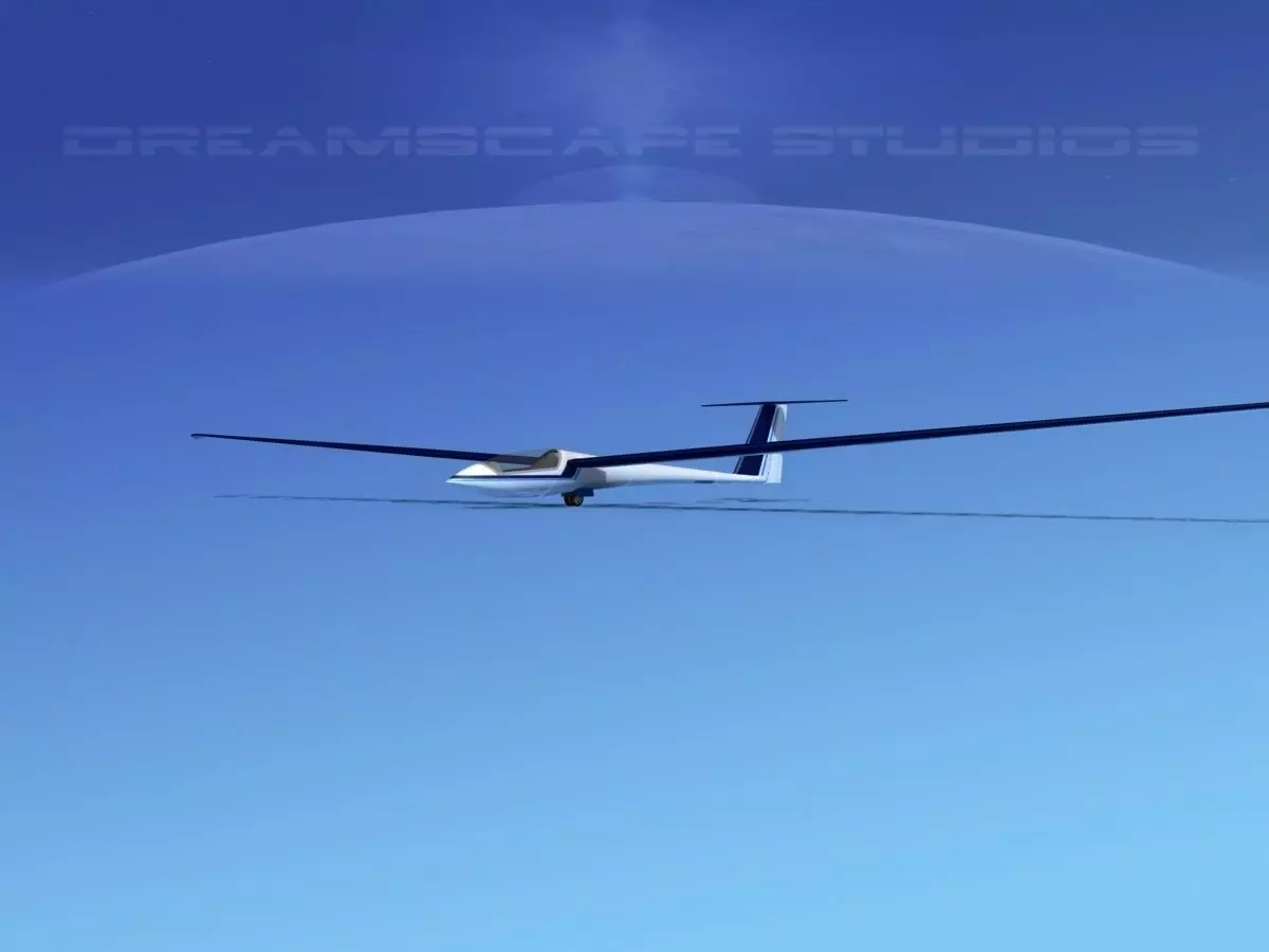 Schleicher ASW 22 Sailplane V06 3D model_0