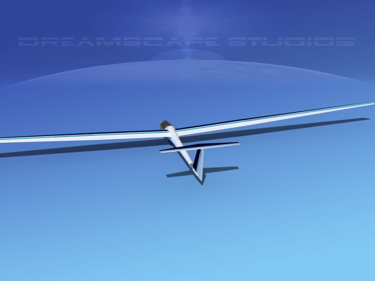 Schleicher ASW 22 Sailplane V06 3D model_7