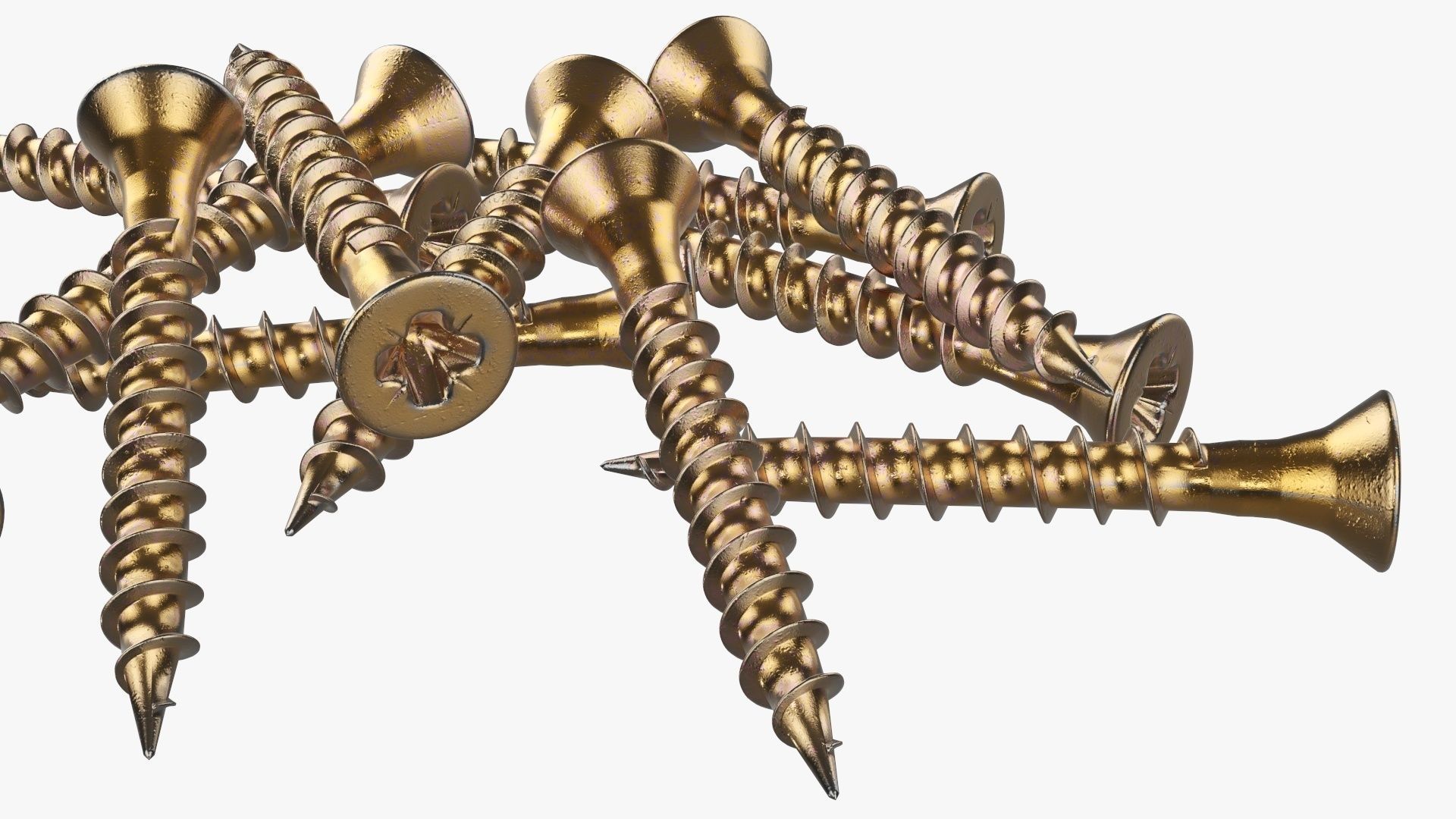 Wood metal screws 01 3D model_3