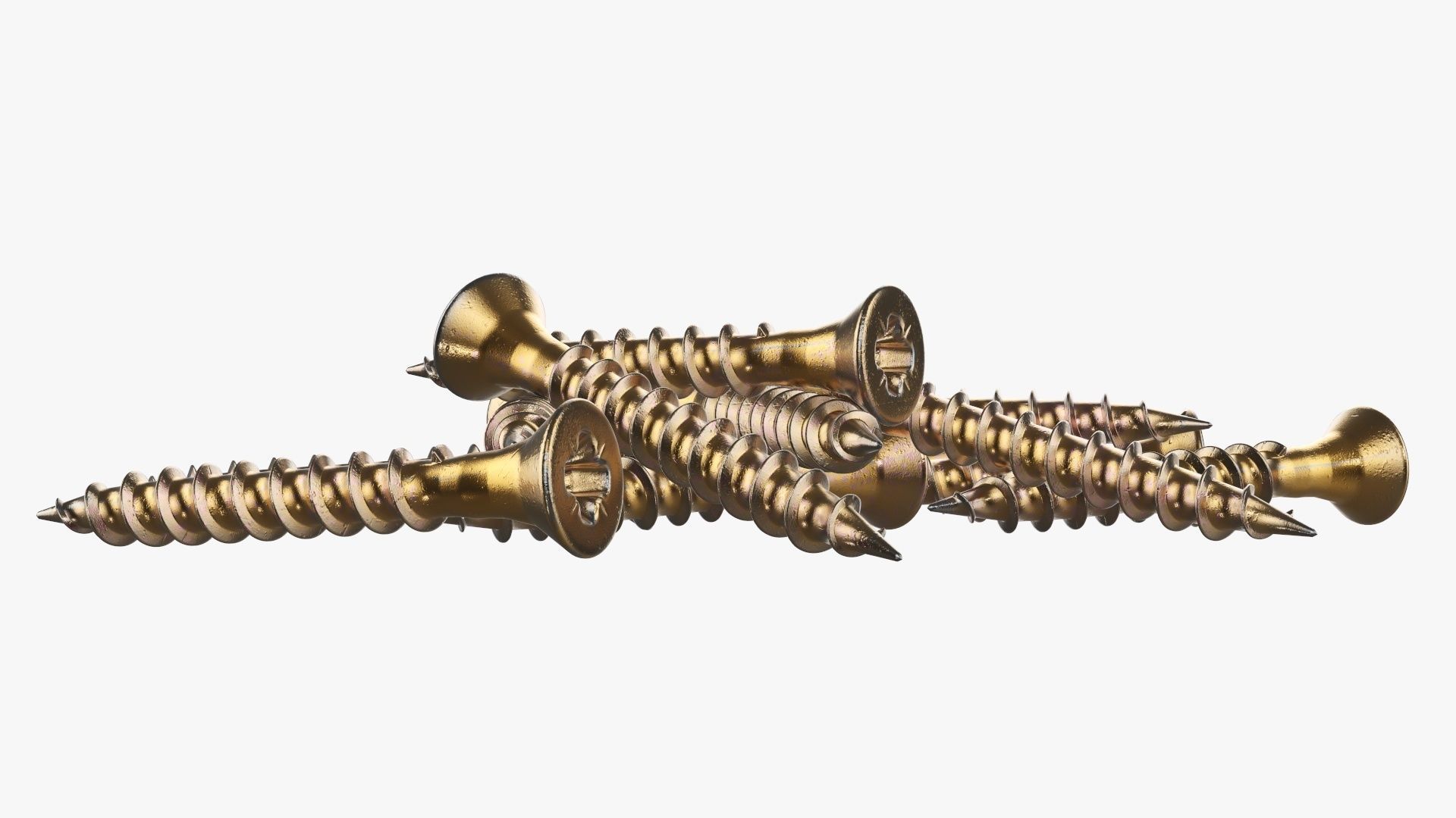 Wood metal screws 01 3D model_4