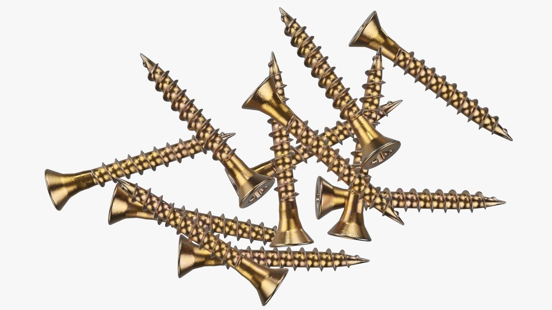 Wood metal screws 01 3D model_5