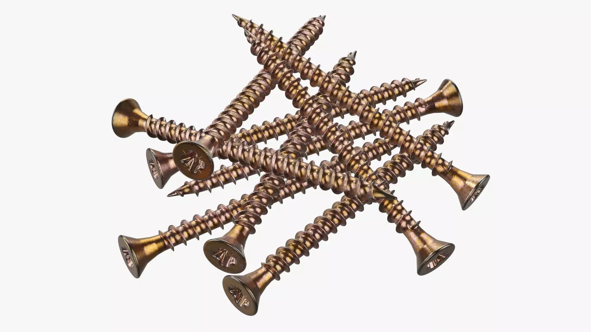 Wood metal screws 02 3D model_0