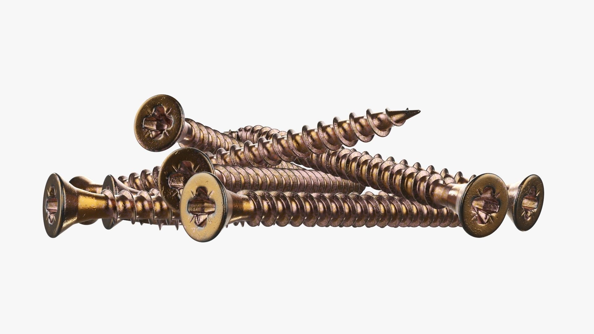 Wood metal screws 02 3D model_3