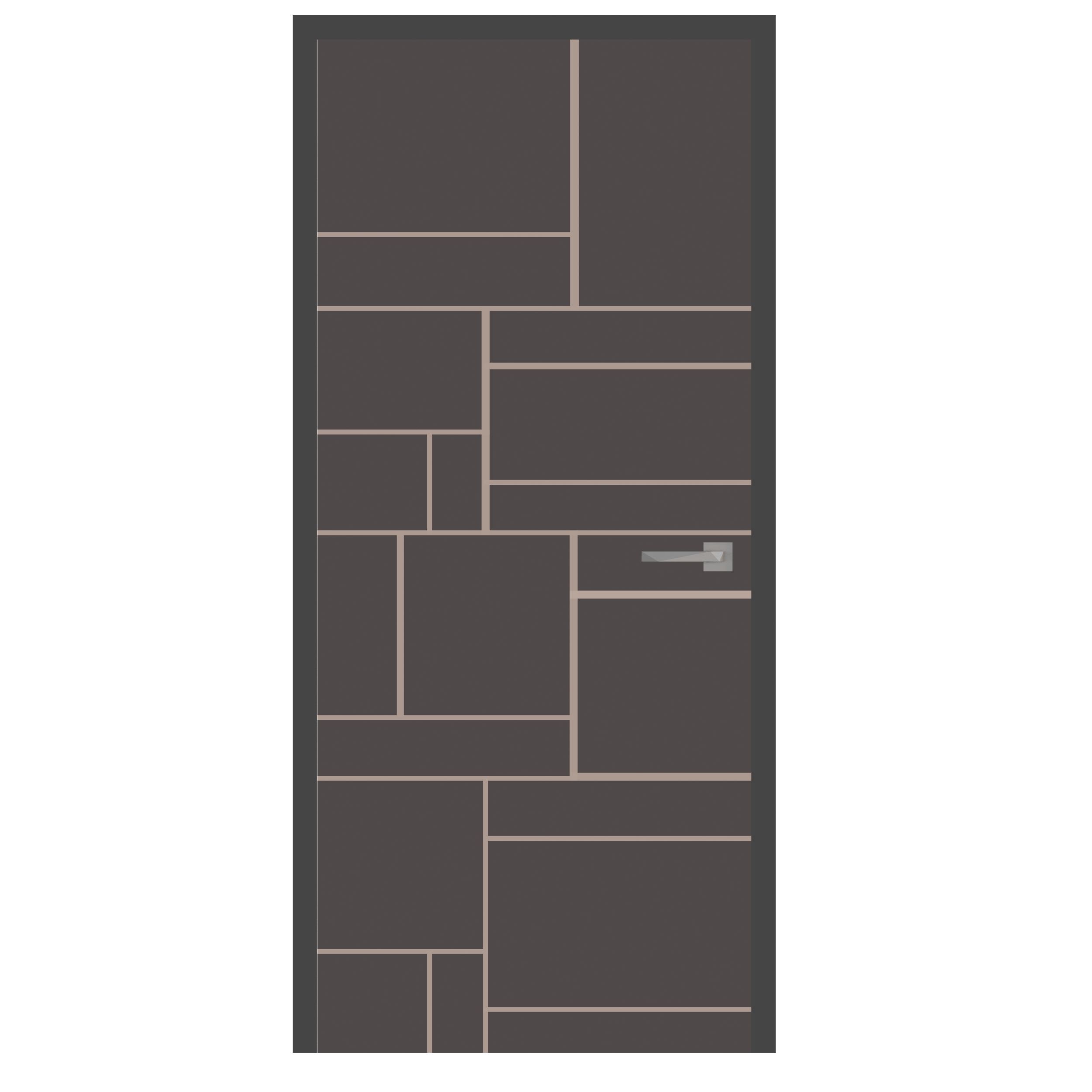 Hi-tech doors Low-poly 3D model_3