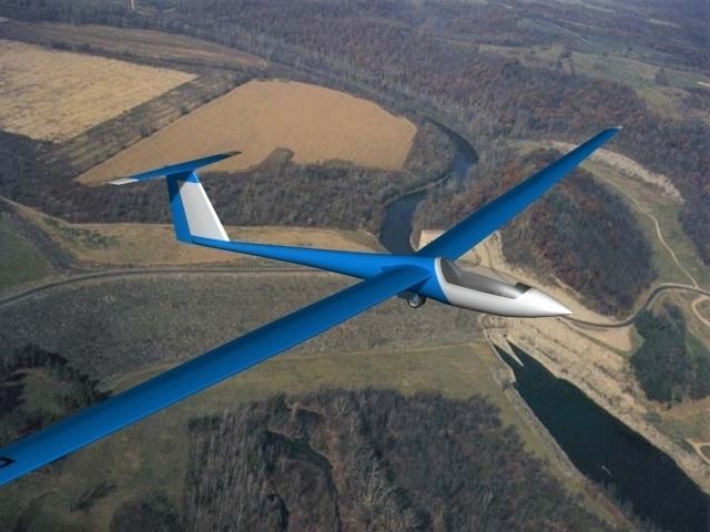  Schleicher ASW 22 Sailplane V07 3D model