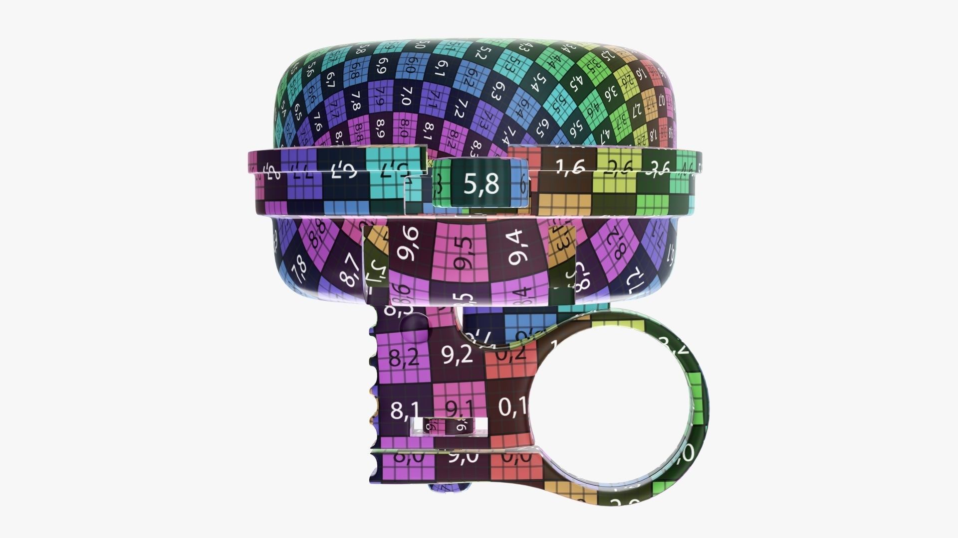 Bike bell classic 3D model_11