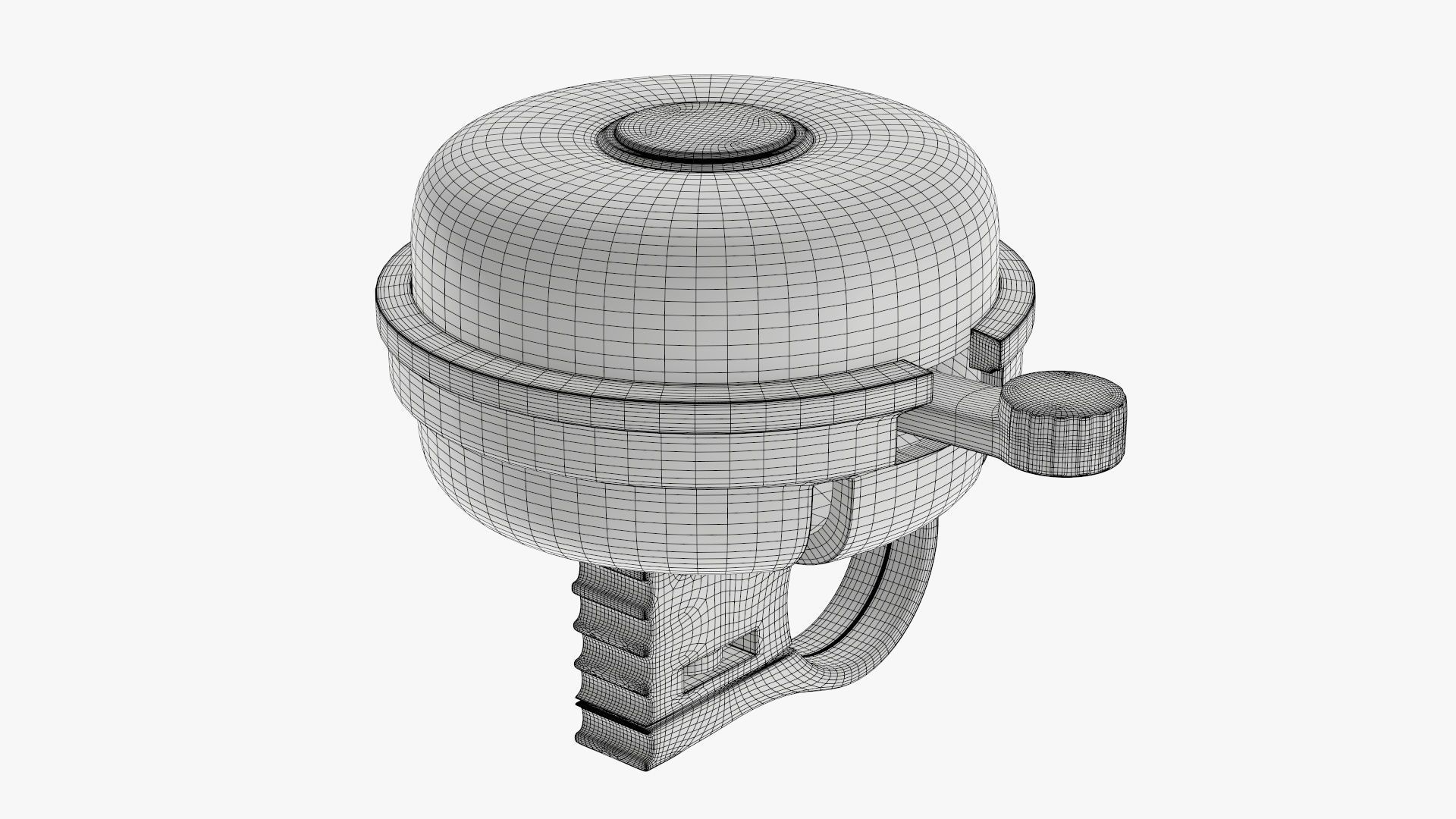 Bike bell classic 3D model_5
