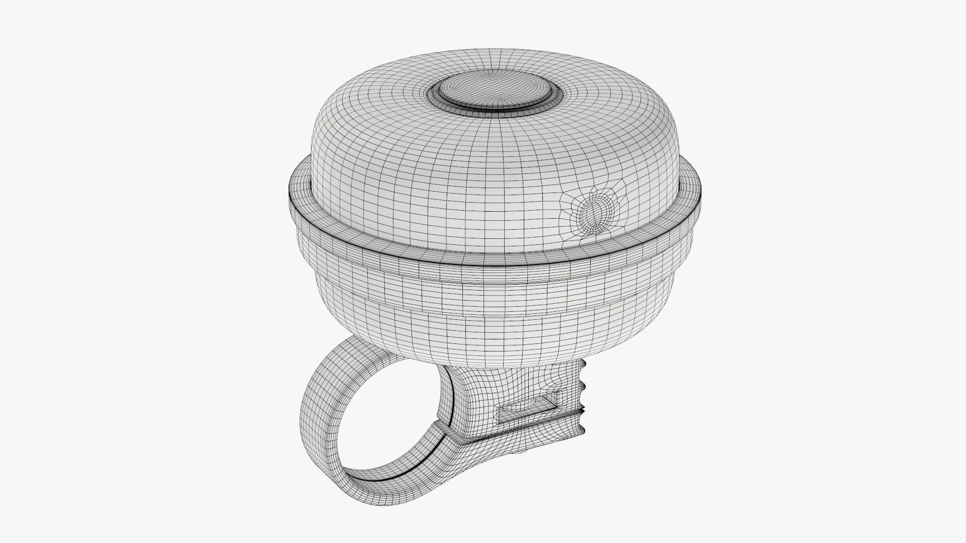 Bike bell classic 3D model_8