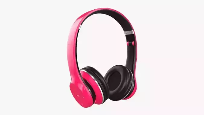  Bluetooth headphones red