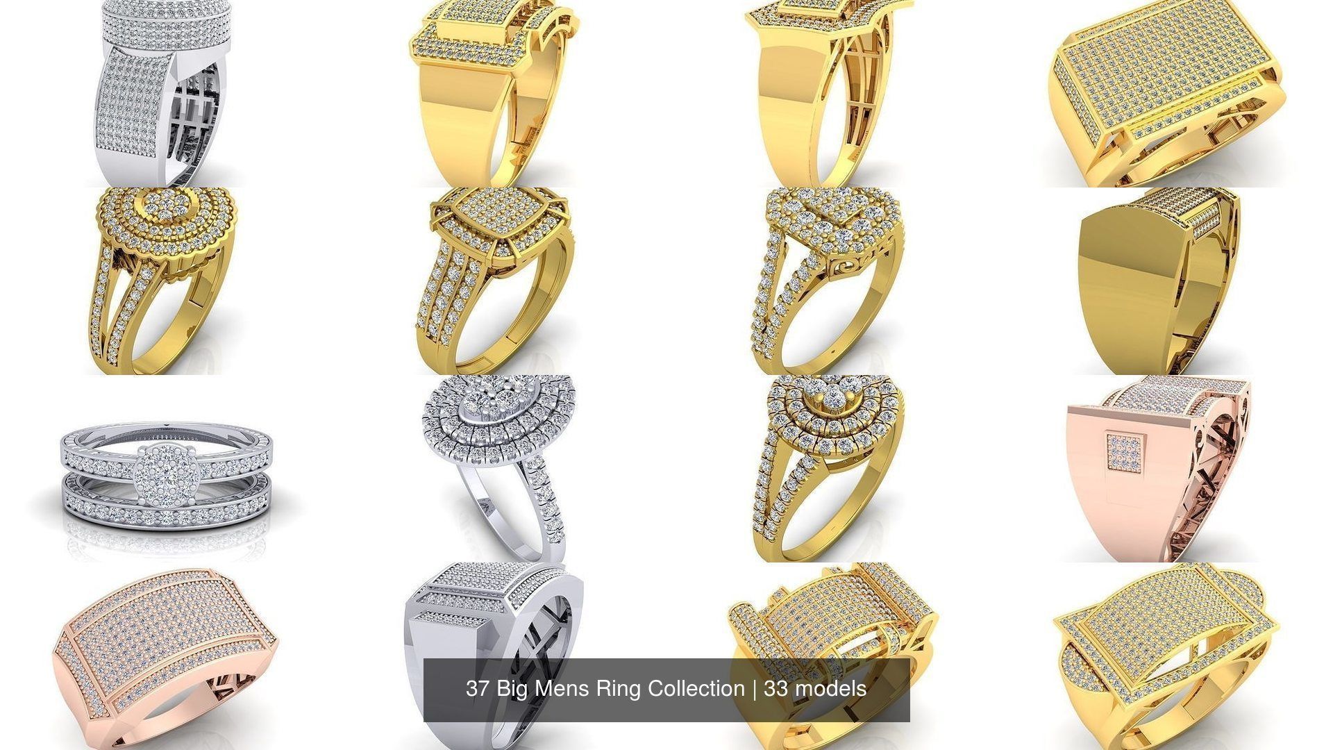 37 Big Mens Ring Collection _12