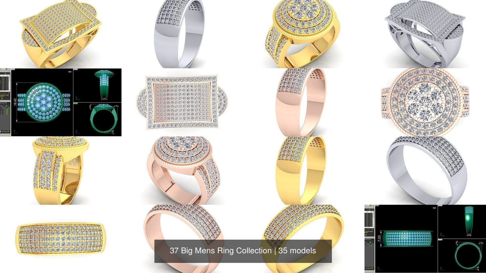 37 Big Mens Ring Collection _15