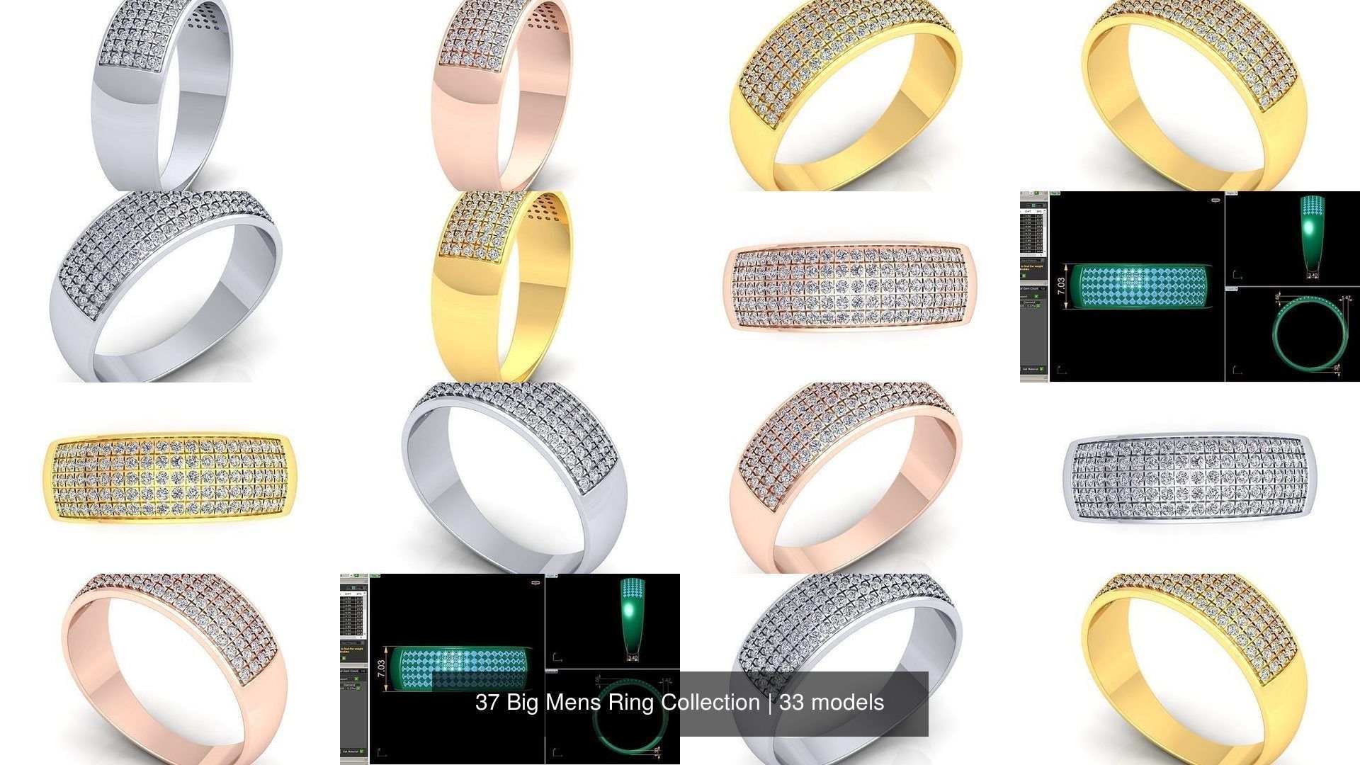 37 Big Mens Ring Collection _20