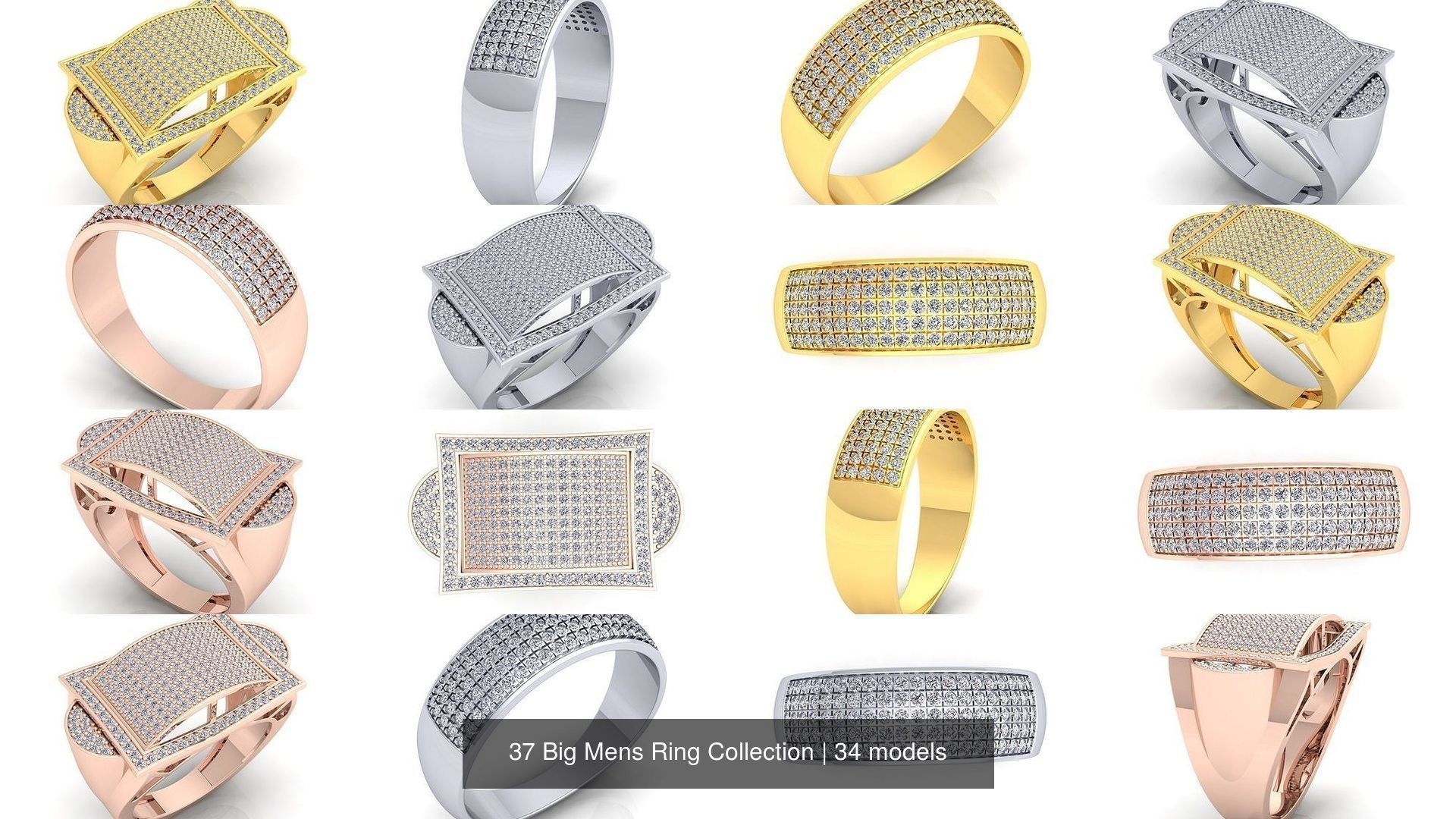 37 Big Mens Ring Collection _17