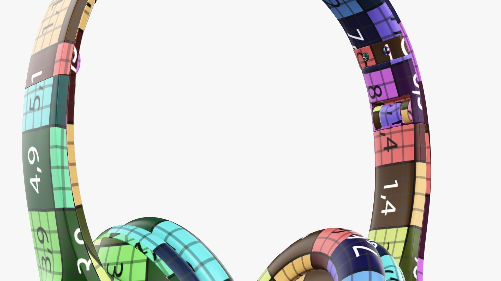 Bluetooth headphones black 3D model_13