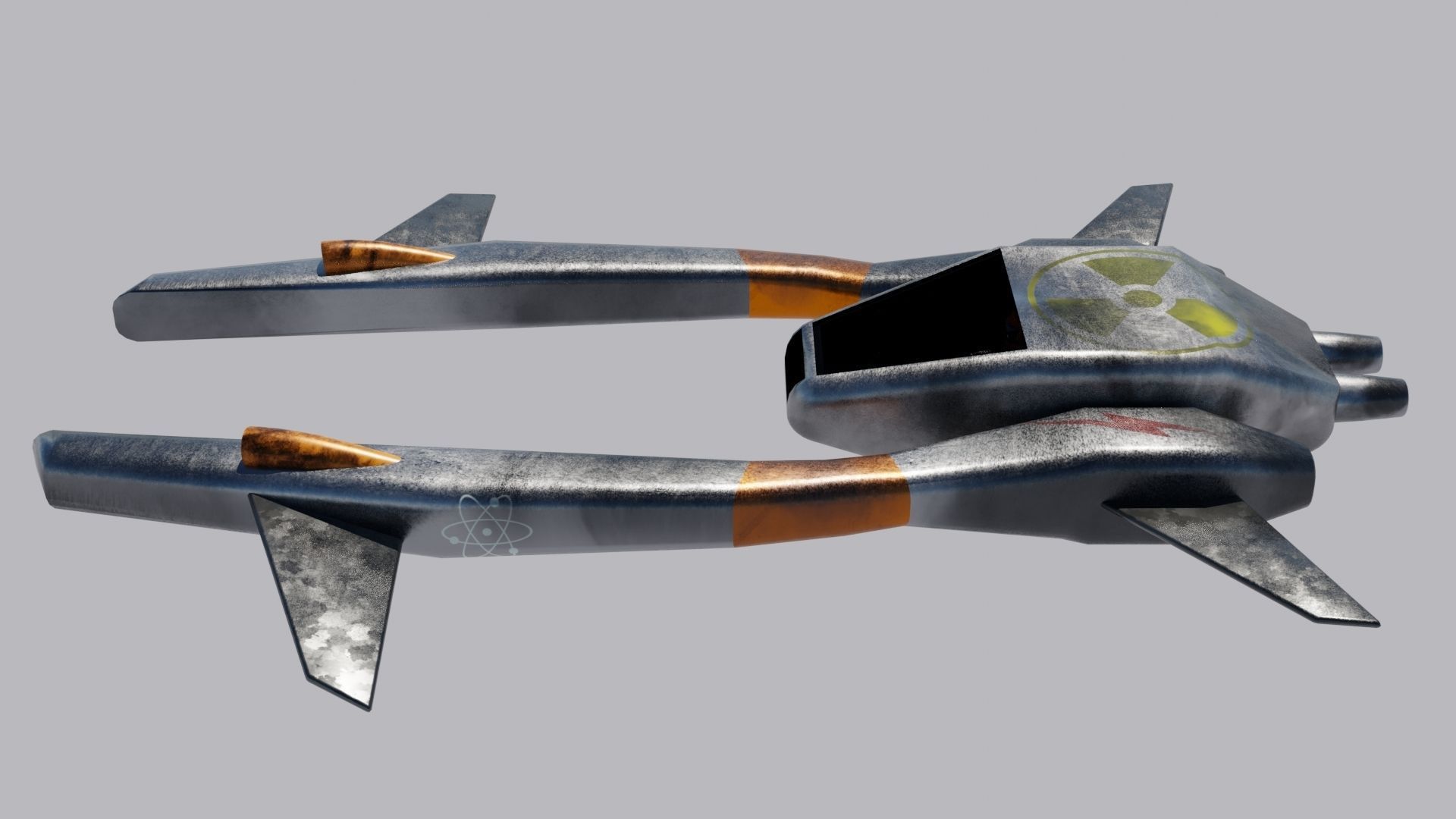 Spaceship fighter jet 3D Model Collection_7