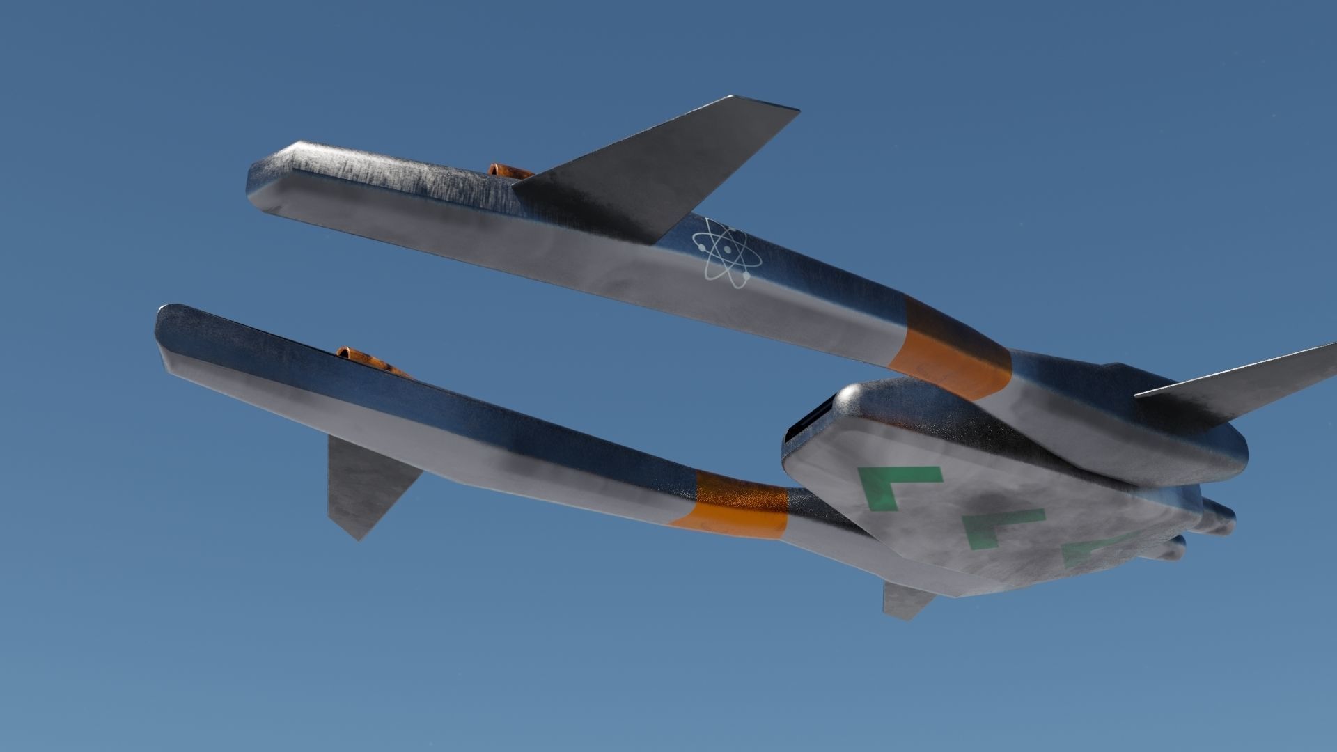 Spaceship fighter jet 3D Model Collection_11