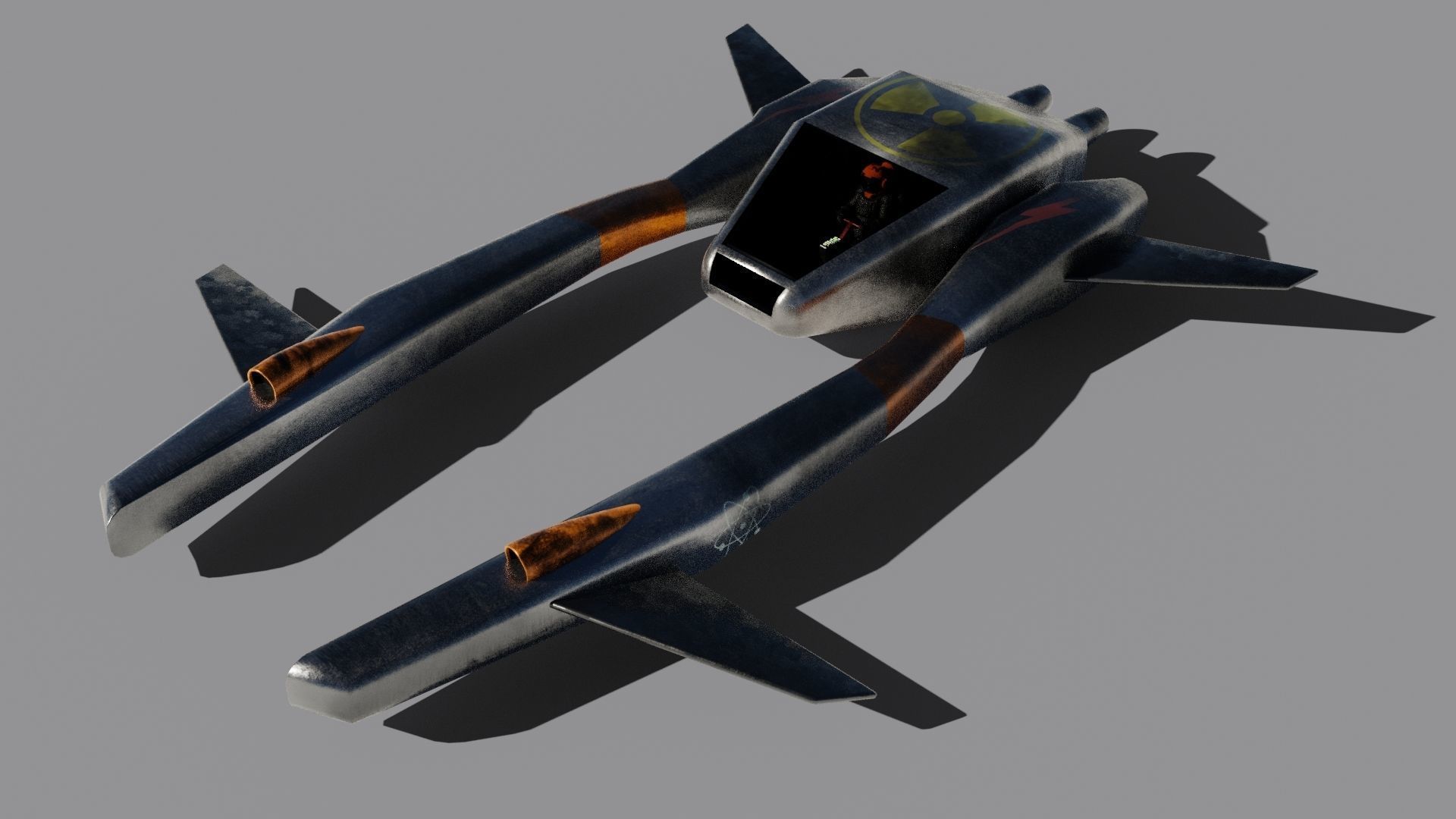 Spaceship fighter jet 3D Model Collection_6