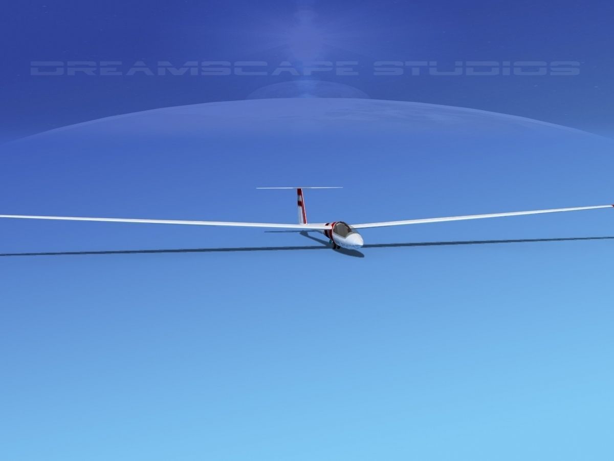 Schleicher ASW 22 Sailplane V10 3D model_1