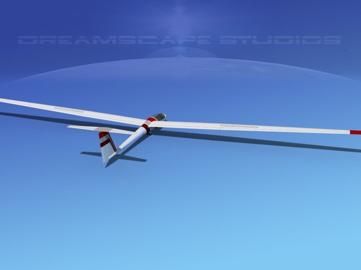 Schleicher ASW 22 Sailplane V10 3D model_5