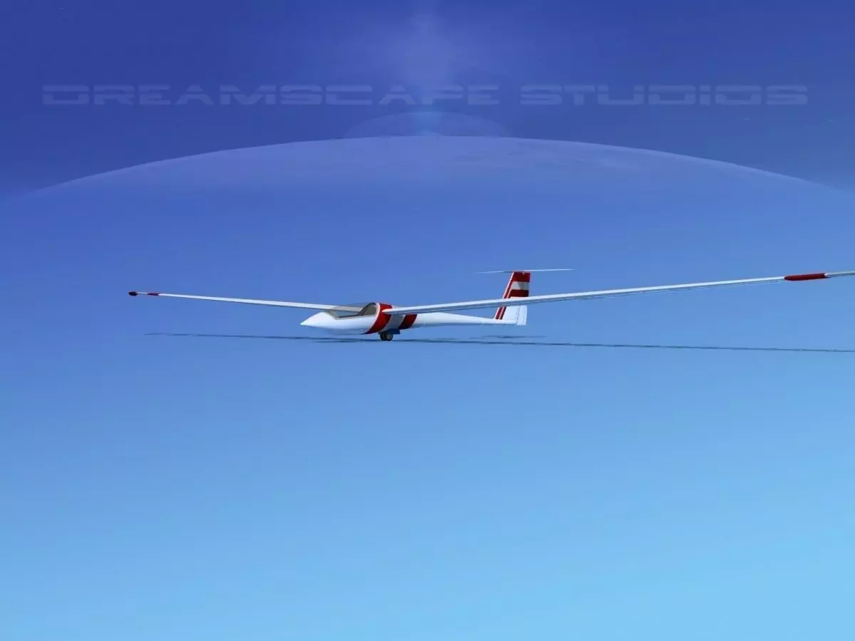 Schleicher ASW 22 Sailplane V10 3D model_0