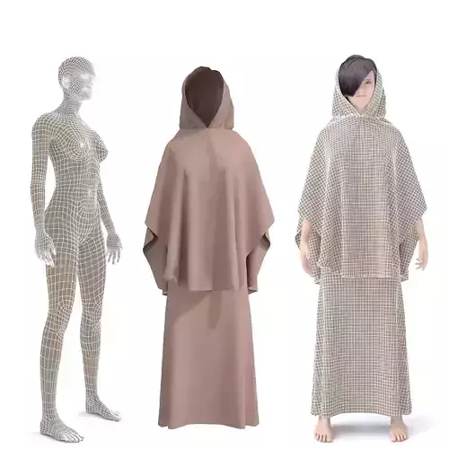 3D CHARACTER WITH arabian cloth