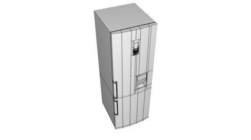 Fridge refrigerator 3D model_5