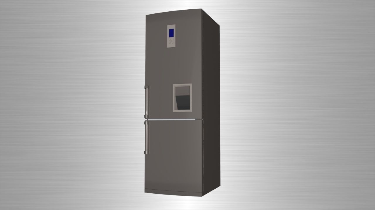 Fridge refrigerator 3D model_1