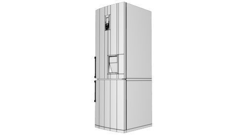 Fridge refrigerator 3D model_4