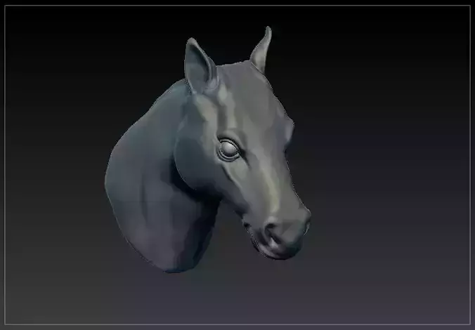 Horse head solid mesh