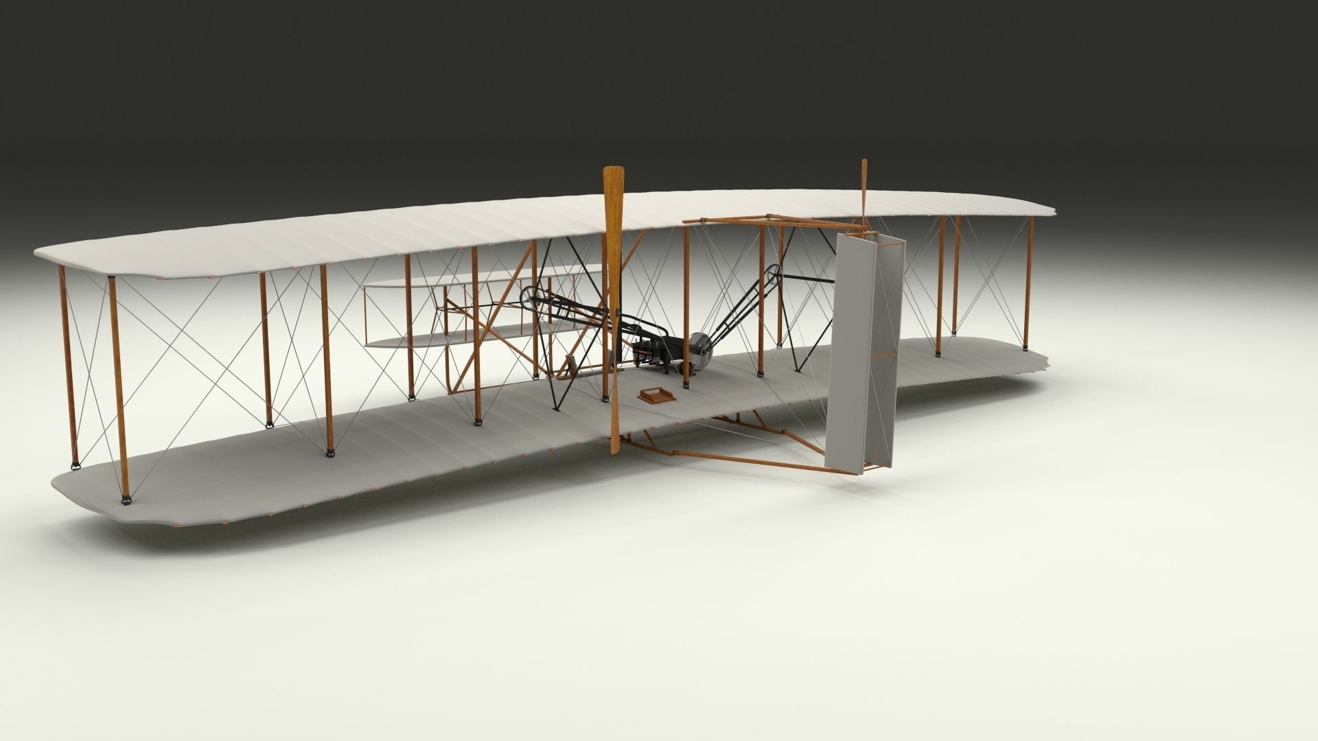 Wright Flyer 1903 3D model_3