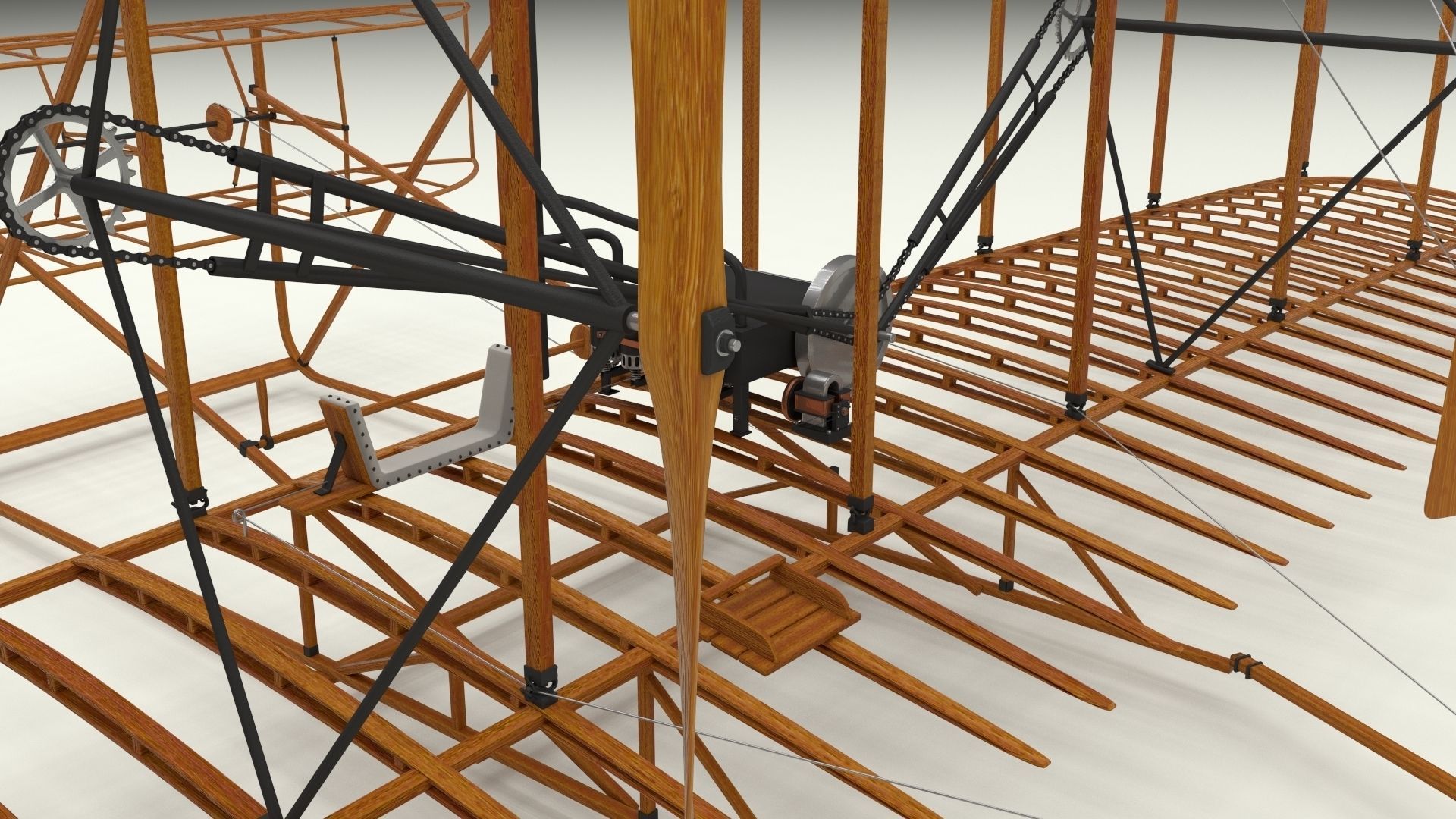 Wright Flyer 1903 3D model_12