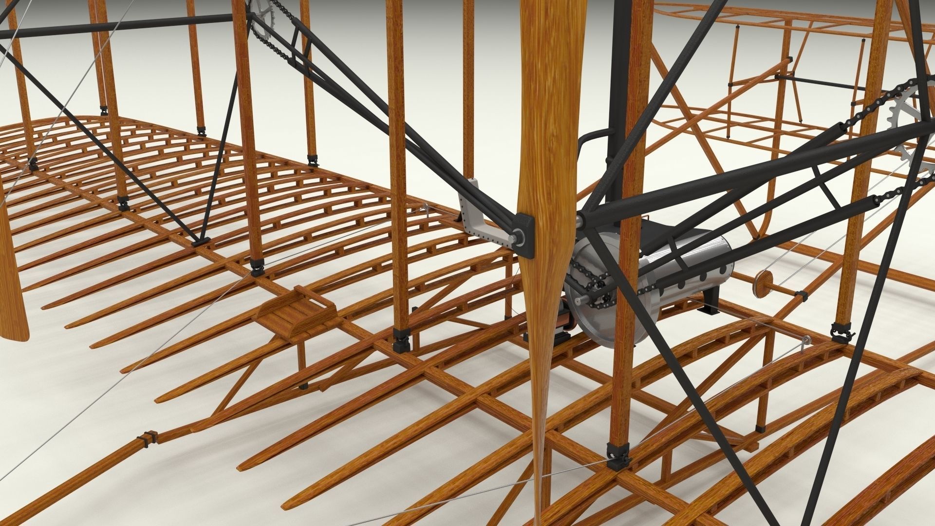 Wright Flyer 1903 3D model_16